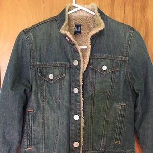 Sherpa-lined denim jacket